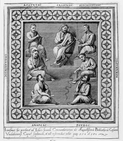 Plate Illustrating Seven Greek Philosophers, from 